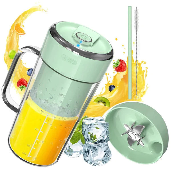 Mini Smoothie Blender With Straw