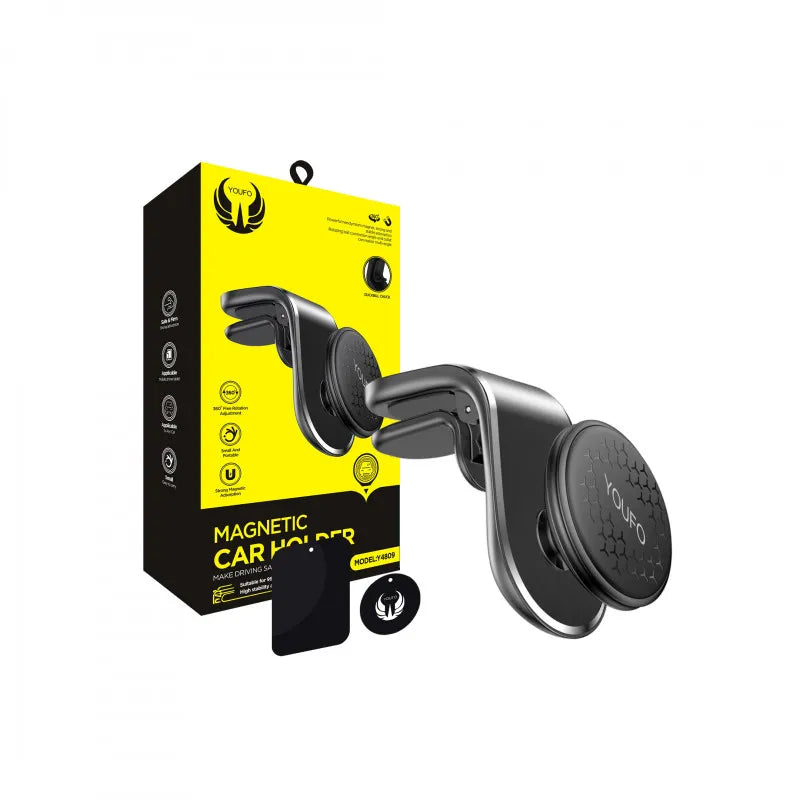 Magnetic Mobile Phone Holder Stand With 360° Rotation