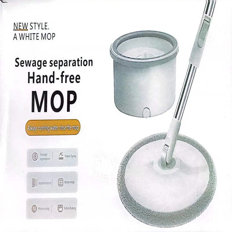 EasyRing Spin Mop And Bucket System With Microfiber Pads