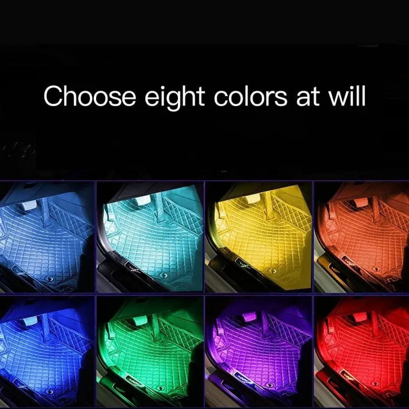 Car Interior LED Strip Lights With Remote