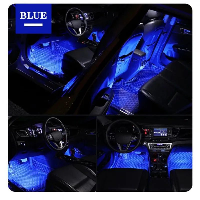 Car Interior LED Strip Lights With Remote
