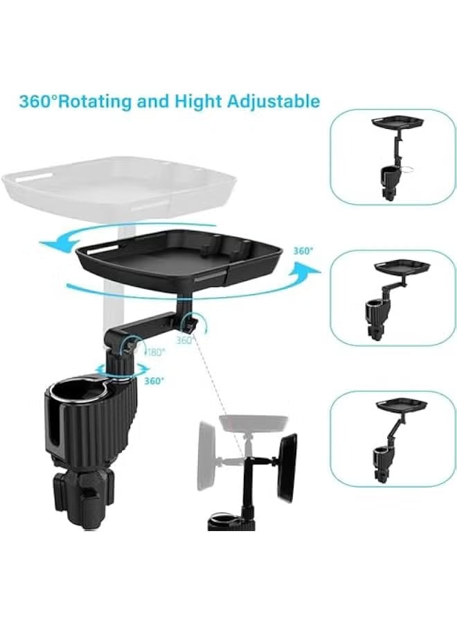 4-In-1 Car Cup Holder Expander With Tray