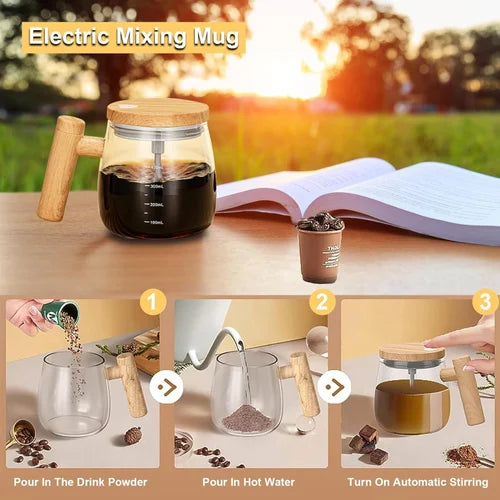 Electric Mixing Cup 400ML Rechargeable Self Stirring Mug