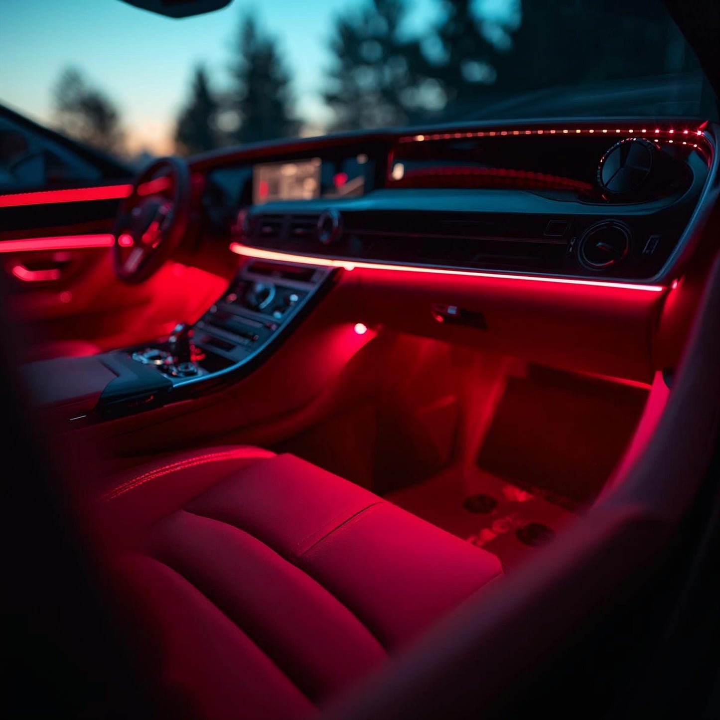 Car Interior LED Strip Lights With Remote