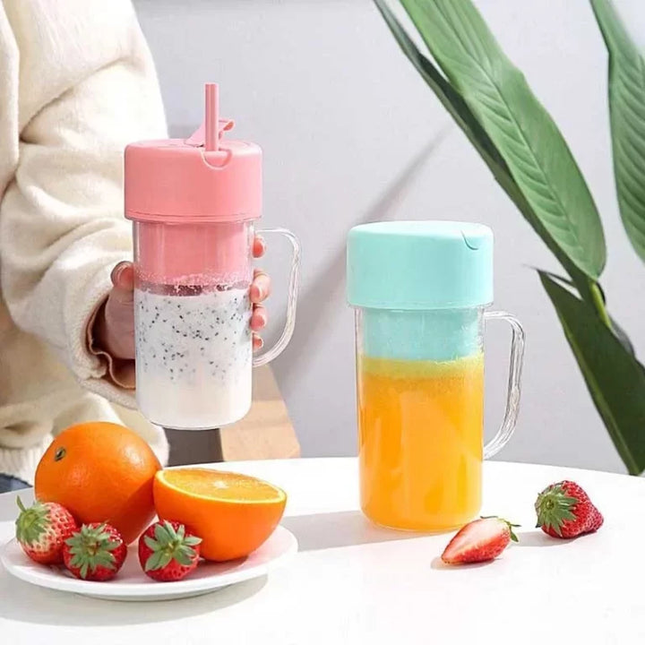 Mini Smoothie Blender With Straw