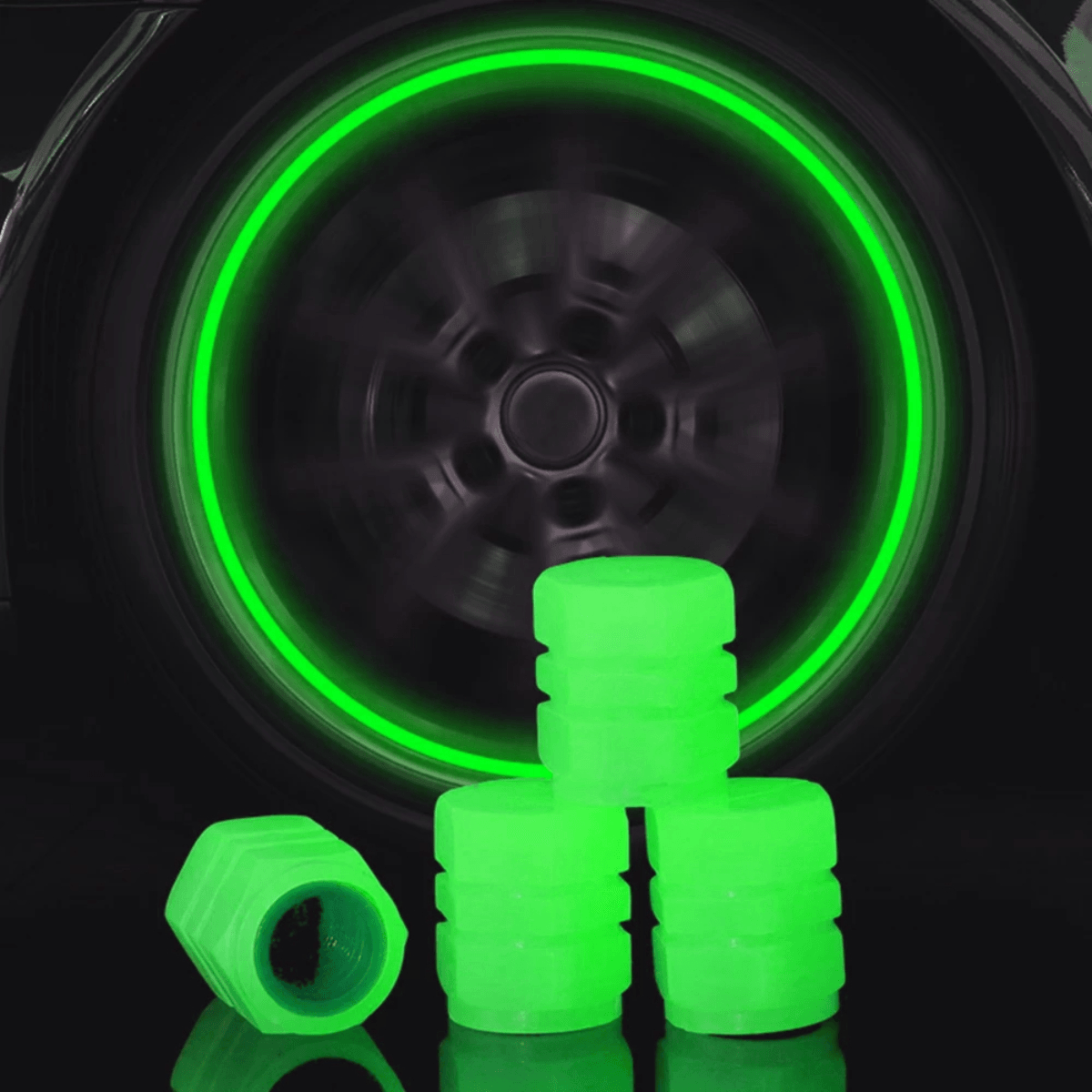 Car Luminous Tire Valve Caps