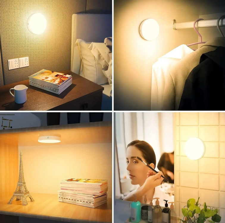 Wireless Led Night Light With Remote Control Pack Of 2