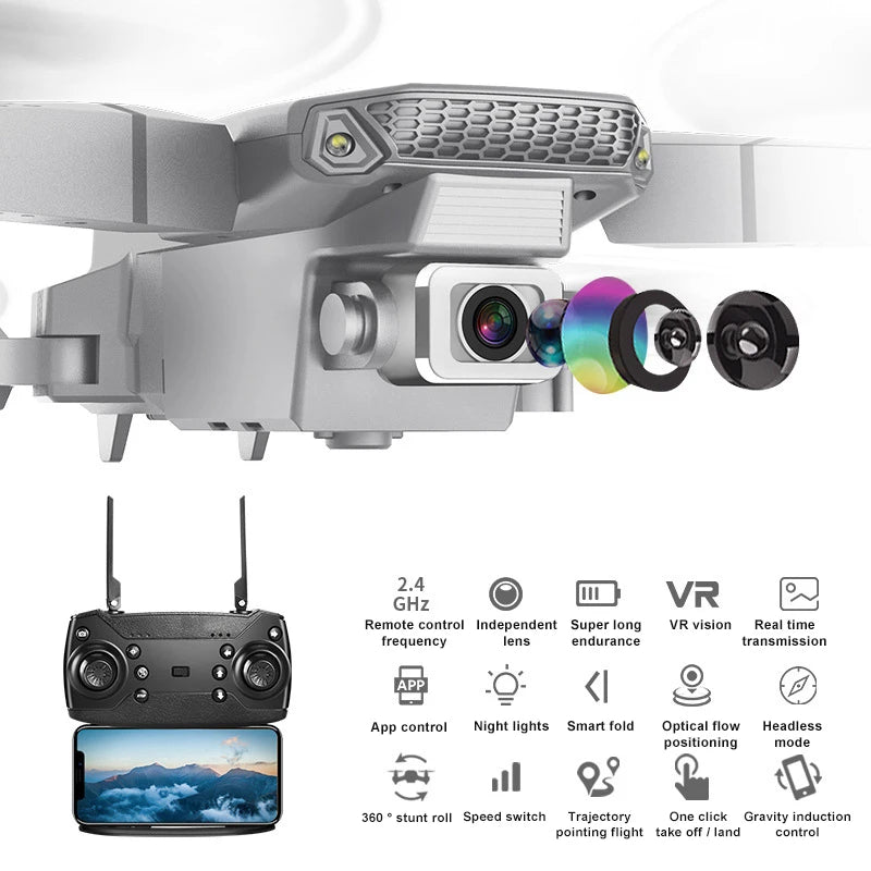 E99 Foldable Drone With 4K HD Camera