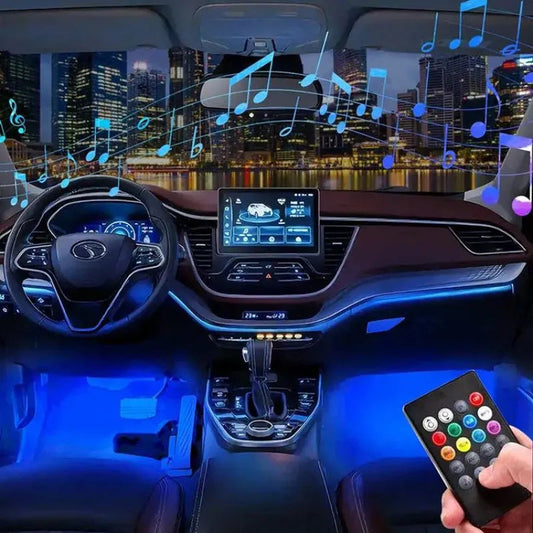 Car Interior LED Strip Lights With Remote