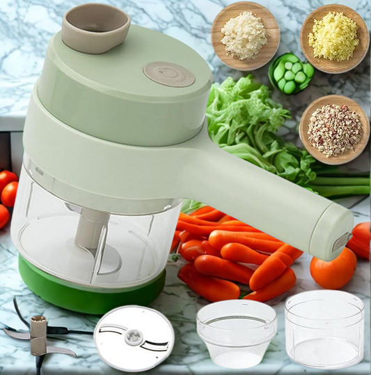 Rechargeable 4 in 1 Electric Vegetable Cutter