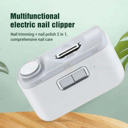 2 in 1 Electric Nail Clipper & Polisher with USB Charging