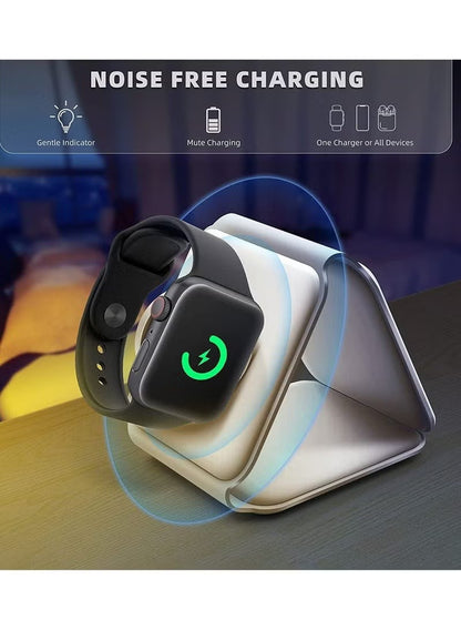 3-In-1 Magnetic Foldable Wireless Charger