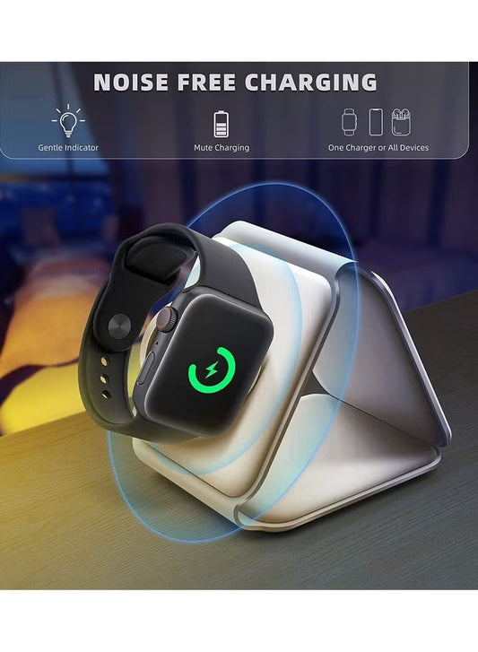 3-In-1 Magnetic Foldable Wireless Charger