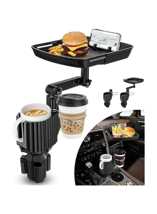 4-In-1 Car Cup Holder Expander With Tray