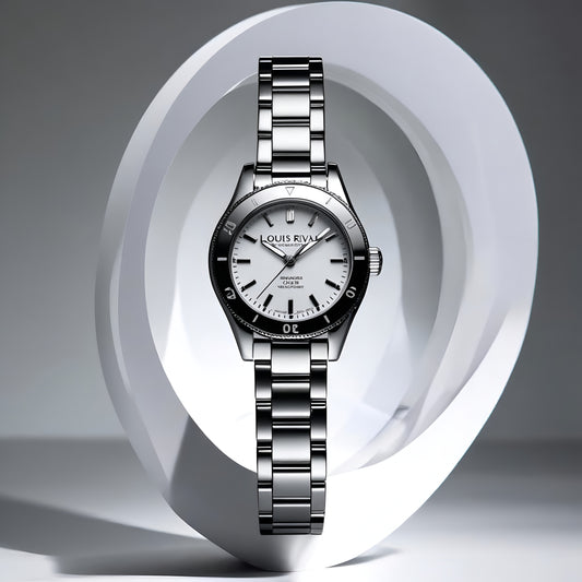 Womens Watch Louis Rival Silver White Dia