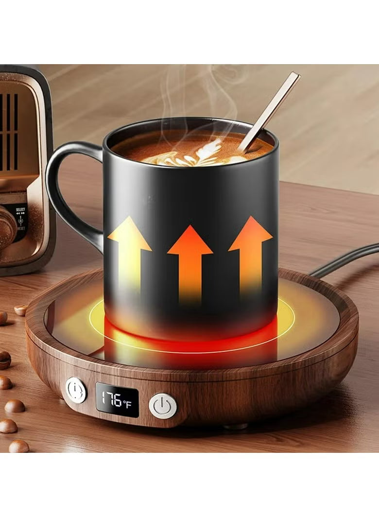 Coffee Mug Warmer – Smart Cup Heater with 3 Heat Settings, Fast Heating & Auto Shut Off for Home & Office Desk