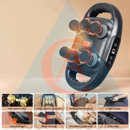 6-Head Deep Tissue Massage Gun – Muscle Massager for Pain Relief & Recovery, Percussion Therapy Device