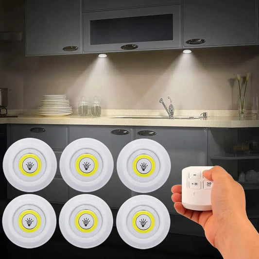 Wireless Led Night Light With Remote Control Pack Of 2